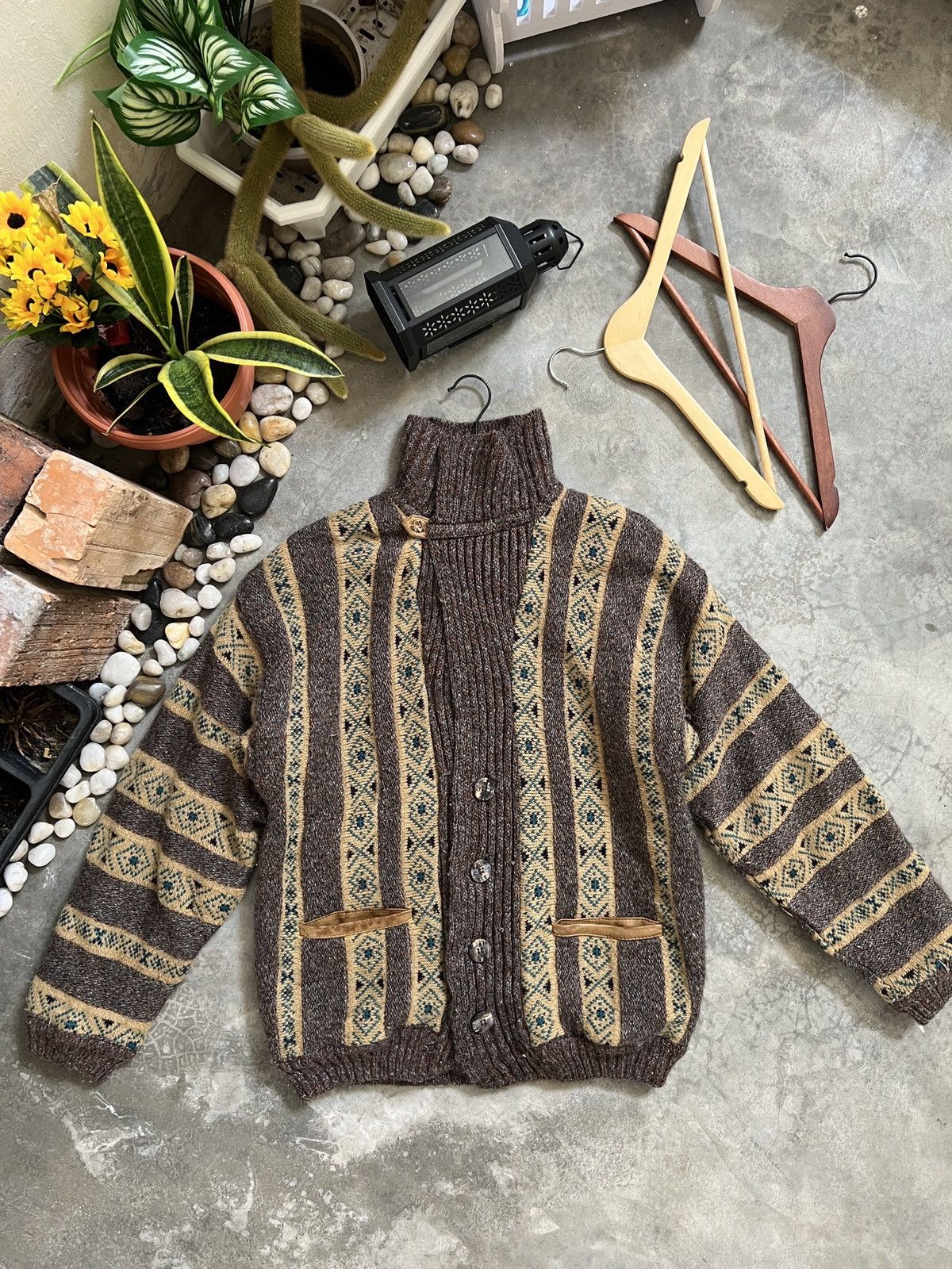 Vintage VTG 🖤 Gio Ruby Japanese Wool Knit Cardigan Jacket Size US M / EU 48-50 / 2 - 20 Thumbnail