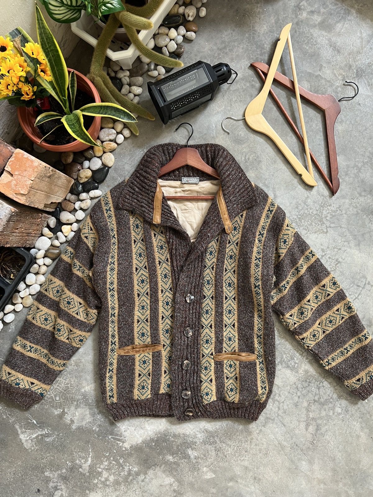 Vintage VTG 🖤 Gio Ruby Japanese Wool Knit Cardigan Jacket Size US M / EU 48-50 / 2 - 7 Thumbnail