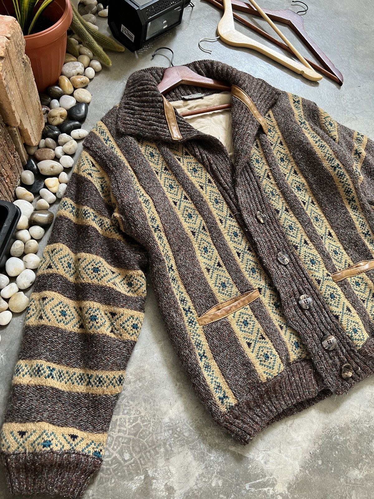 Vintage VTG 🖤 Gio Ruby Japanese Wool Knit Cardigan Jacket Size US M / EU 48-50 / 2 - 8 Thumbnail
