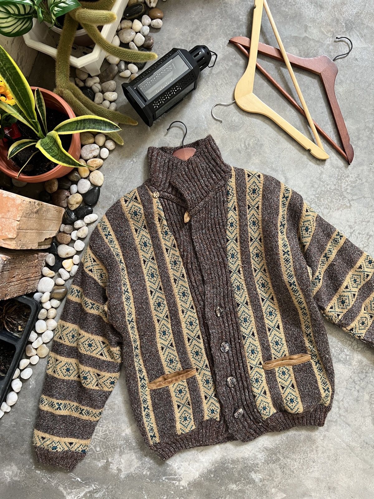 Vintage VTG 🖤 Gio Ruby Japanese Wool Knit Cardigan Jacket Size US M / EU 48-50 / 2 - 3 Thumbnail