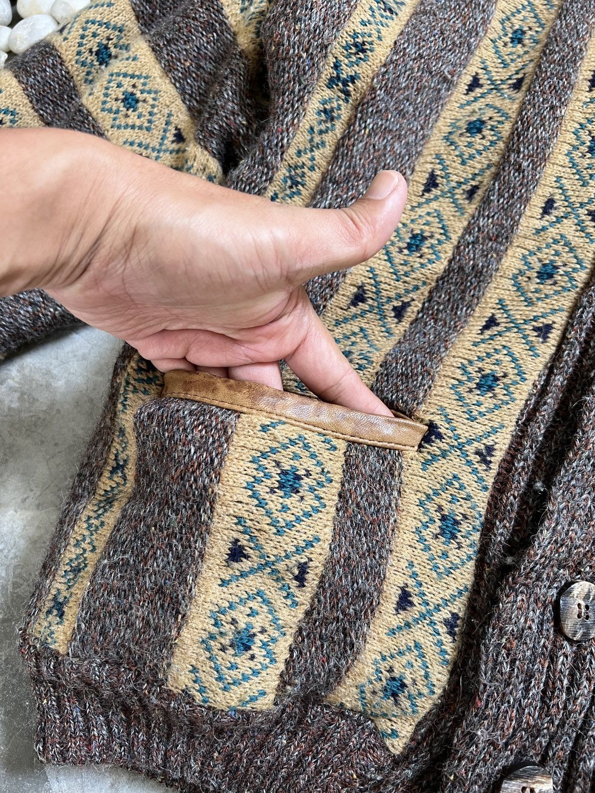 Vintage VTG 🖤 Gio Ruby Japanese Wool Knit Cardigan Jacket Size US M / EU 48-50 / 2 - 12 Thumbnail