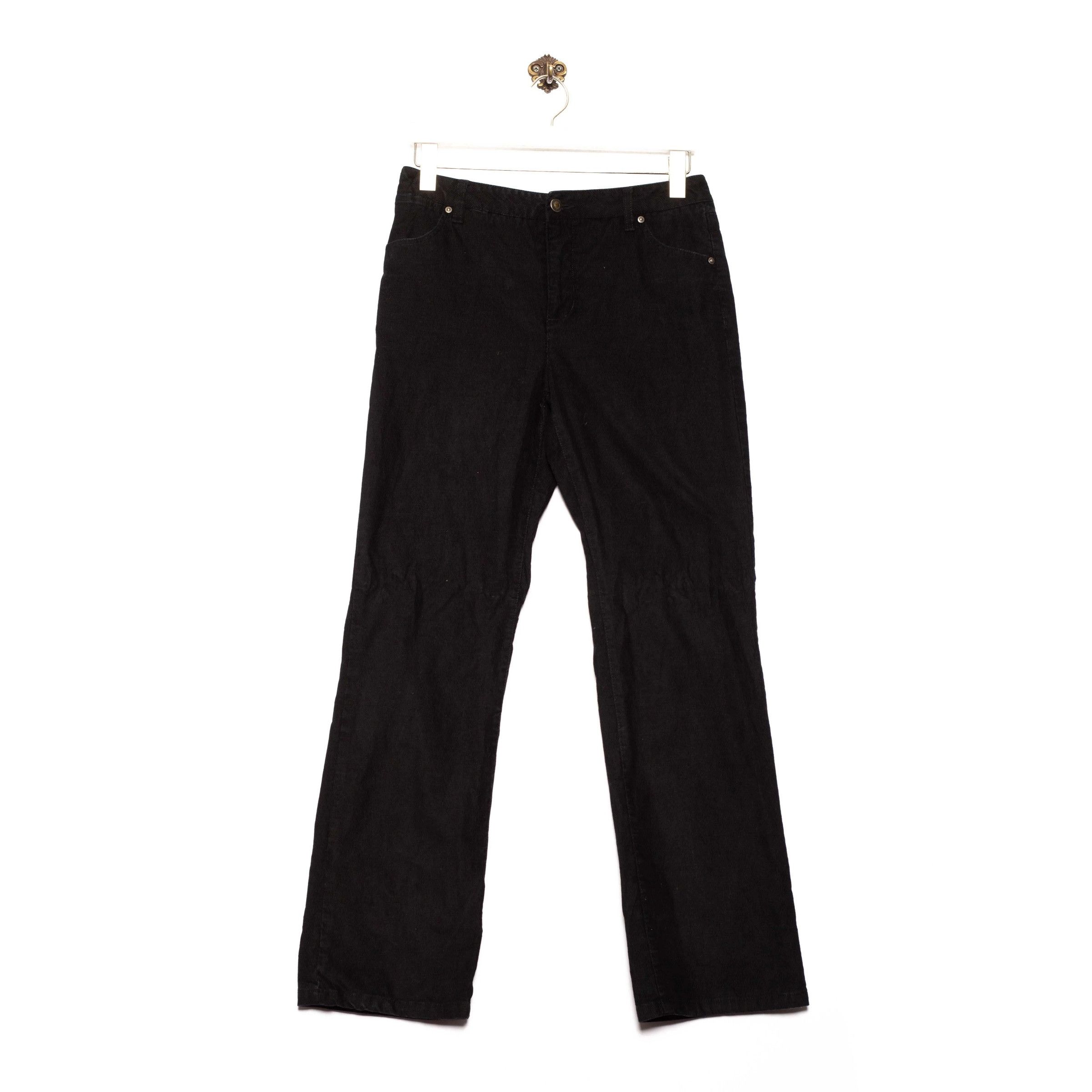 Jessika Jessica Corduroy Pants Casual Fit Black | Grailed