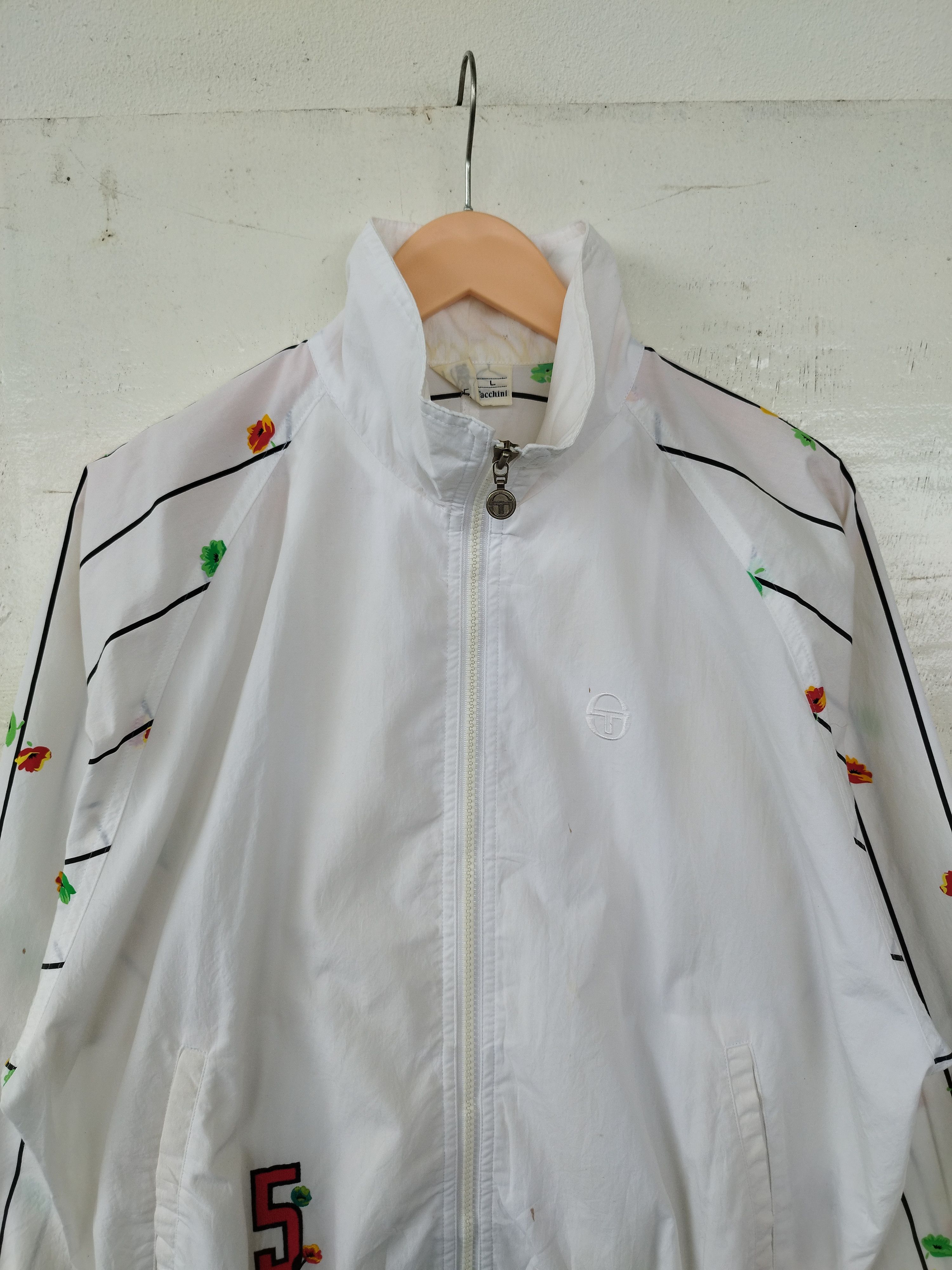 Sergio Tacchini × Vintage Sergio Tacchini zipper jacket windbreaker Size US M / EU 48-50 / 2 - 2 Thumbnail