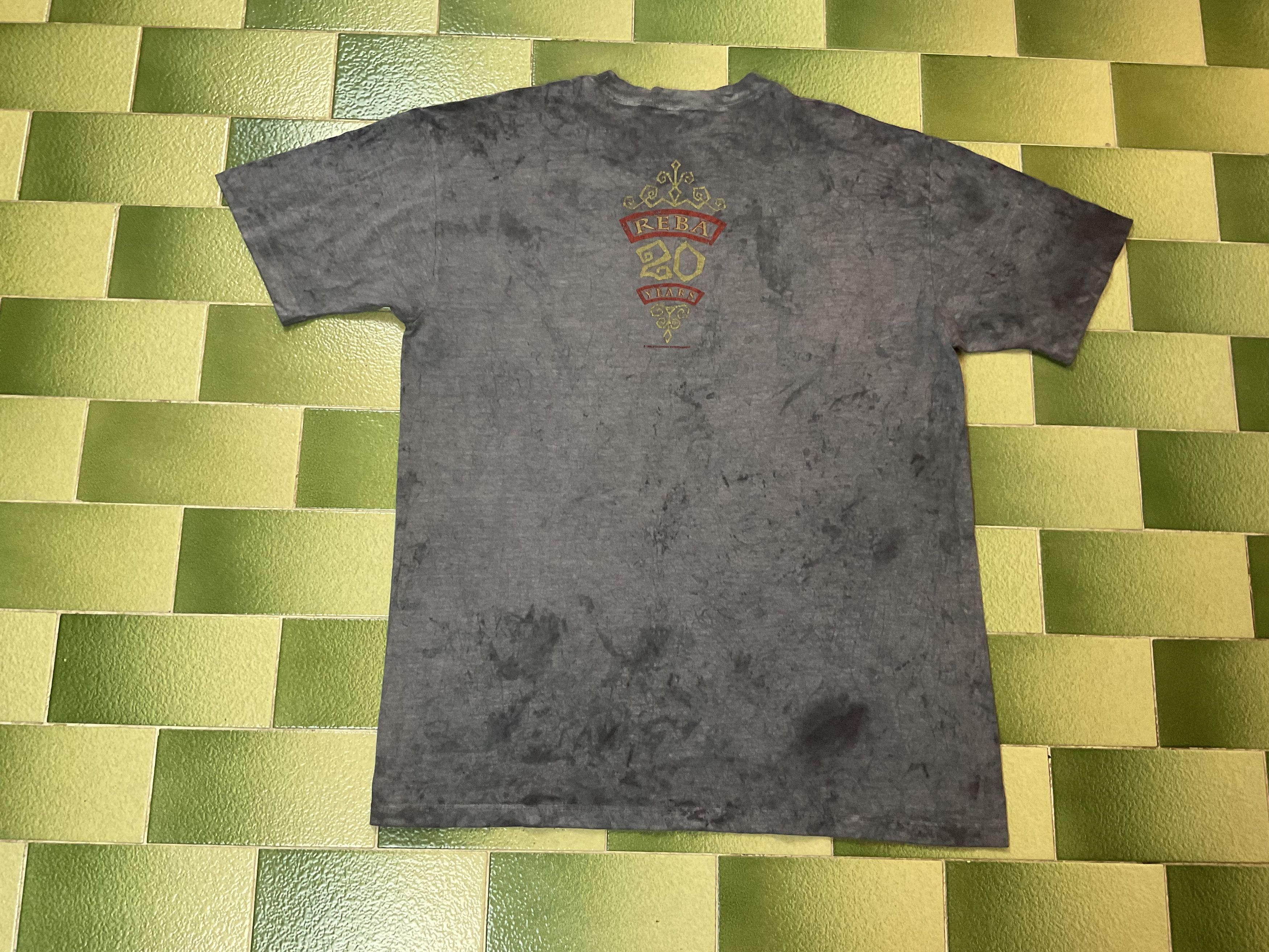 Band Tees Vintage 90s Reba Starting Over Tie Dye Tshirt Country Music Size US L / EU 52-54 / 3 - 2 Thumbnail