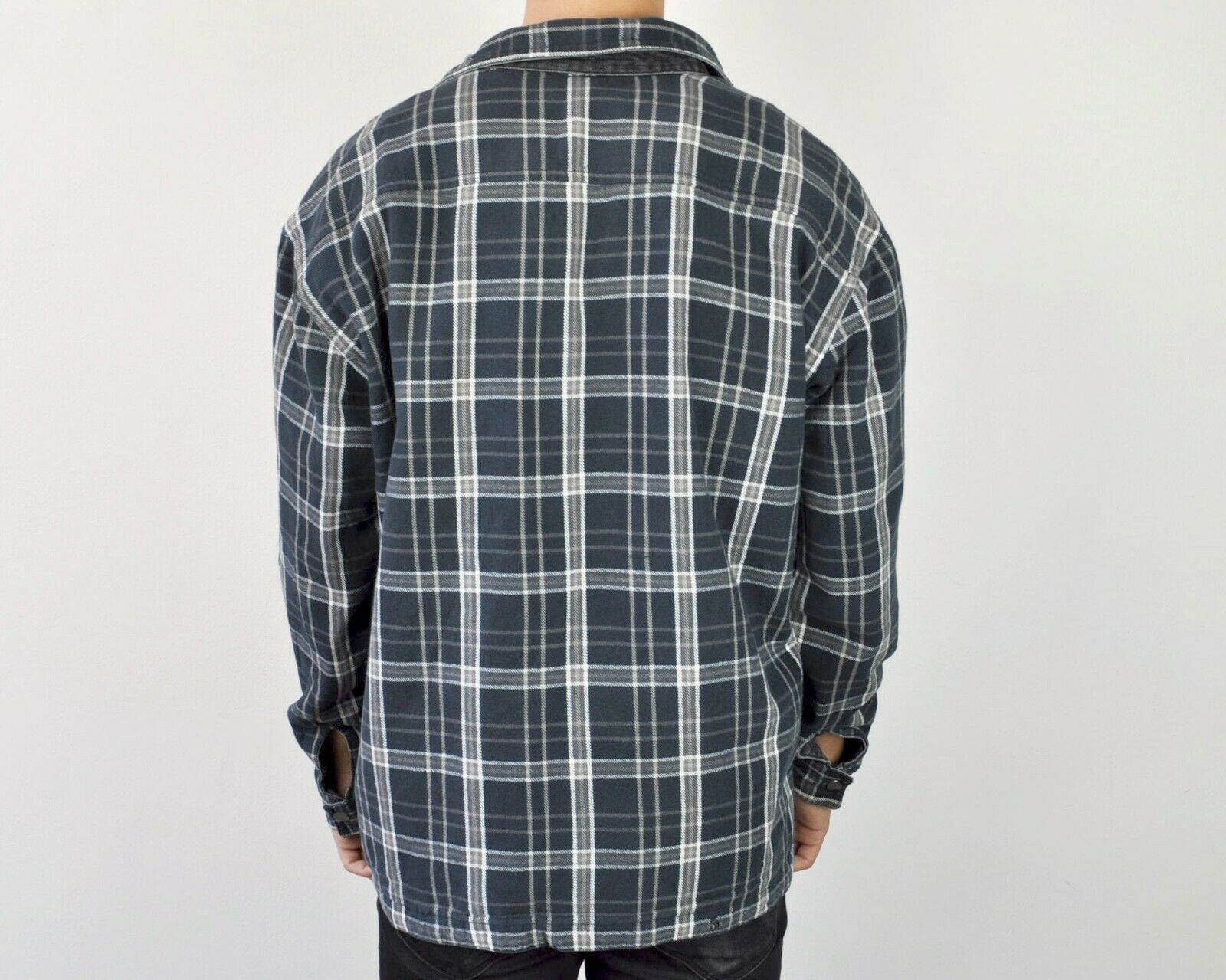 Vintage 100% Cotton Reversible 2in1 Shirt M Solid Snap Button Up Size US M / EU 48-50 / 2 - 3 Thumbnail