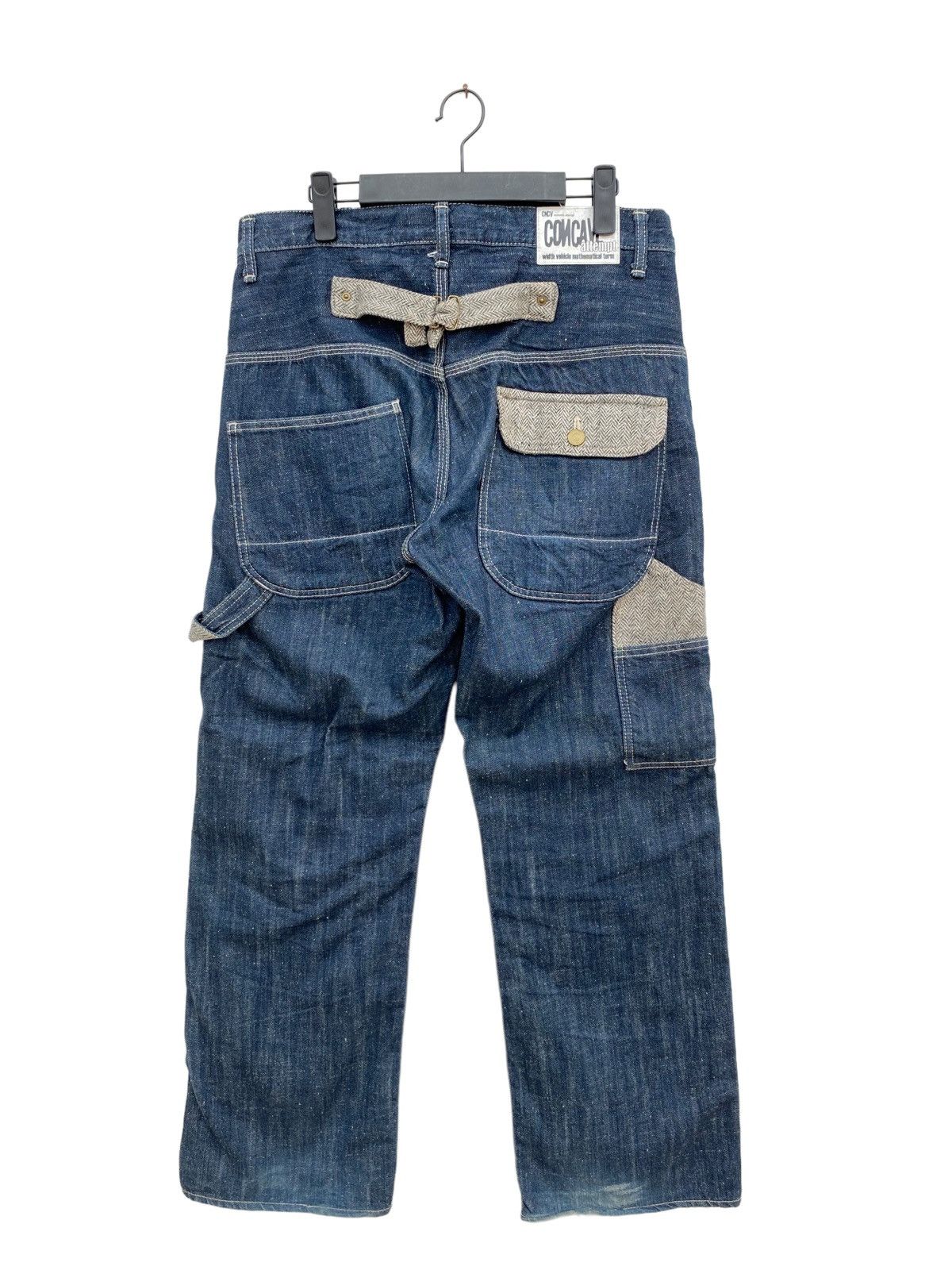 Japanese Brand Concave Buckle Back Carpenter Pant Size US 33 - 1 Thumbnail