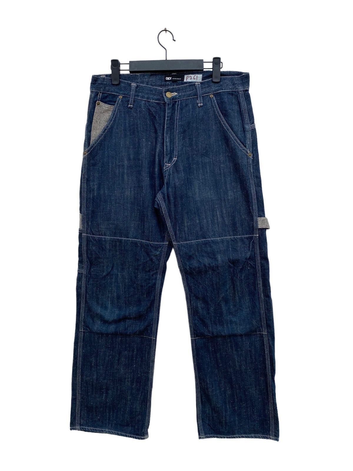 Japanese Brand Concave Buckle Back Carpenter Pant Size US 33 - 3 Thumbnail