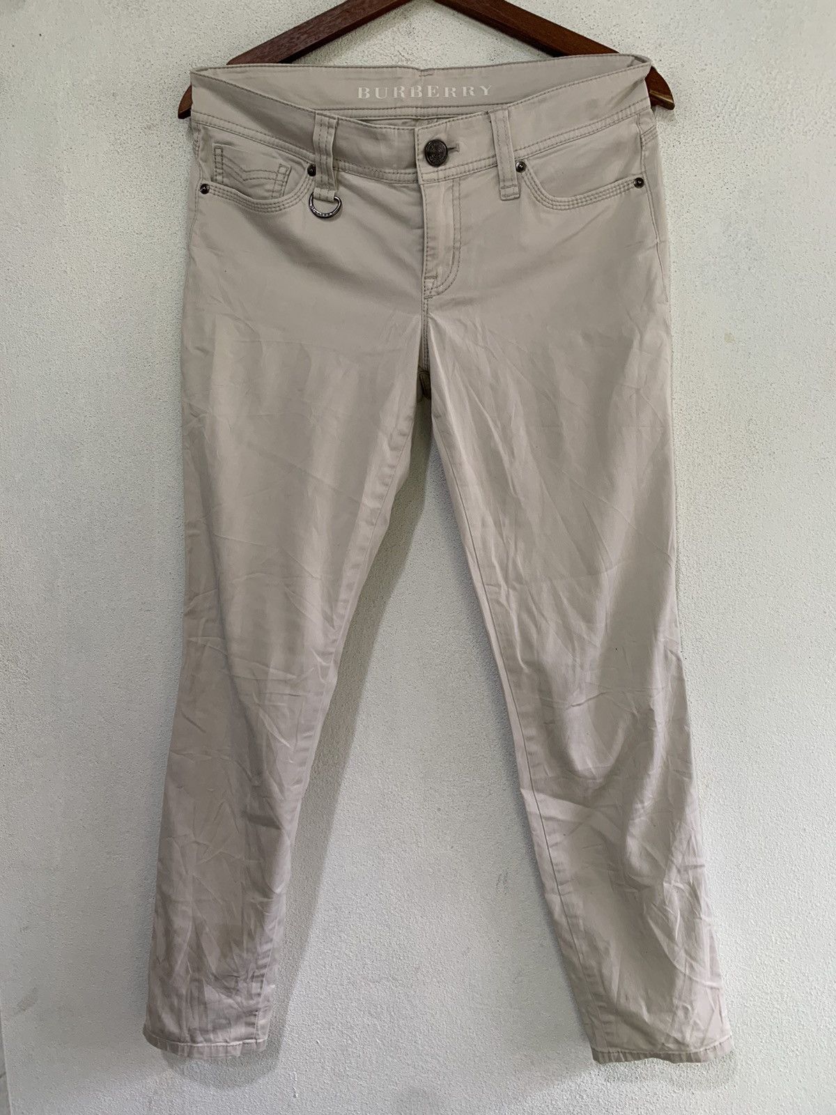 Burberry jeans silver sales