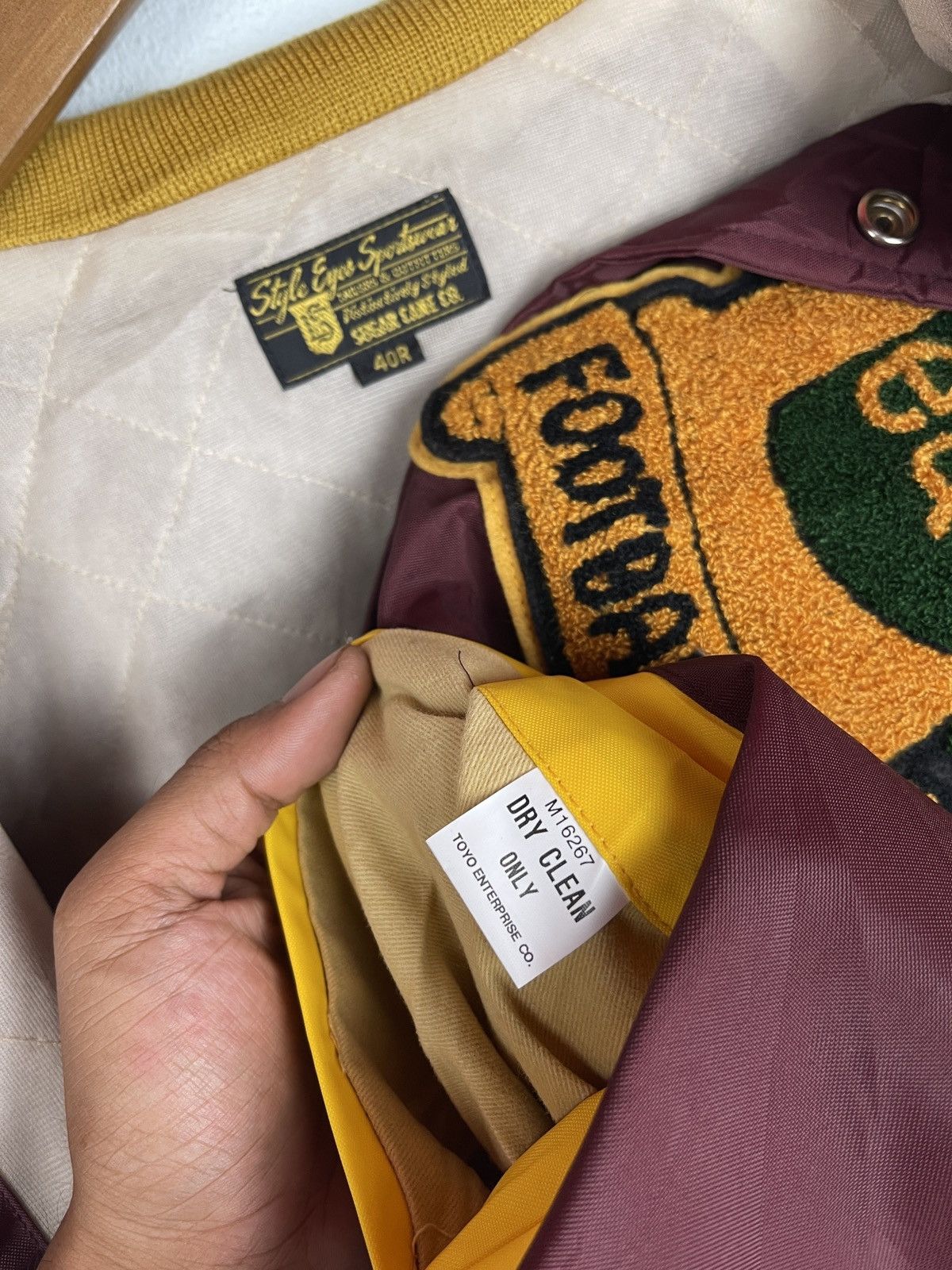 Sugar Cane × Toyo Enterprises × Vintage Leaside football 76’ nylon jacket by sugar cane Size US L / EU 52-54 / 3 - 9 Thumbnail