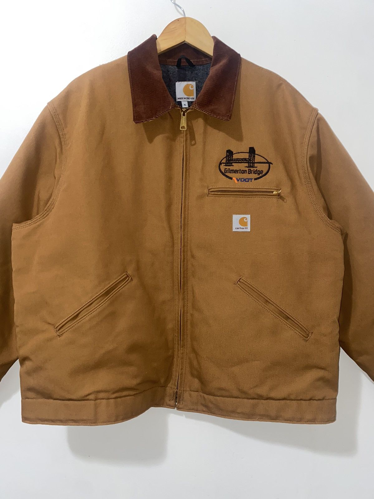 Carhartt NWT Carhartt Detroit Jacket Brown XL Wool Blanket Linen | Grailed