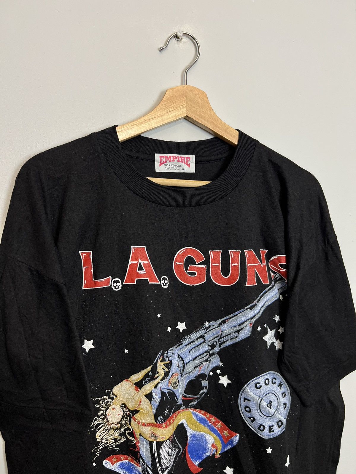 Band Tees Rare Vintage 1989 L.A. Guns Cocked And Loaded Rock Band Tee Size US XL / EU 56 / 4 - 3 Thumbnail