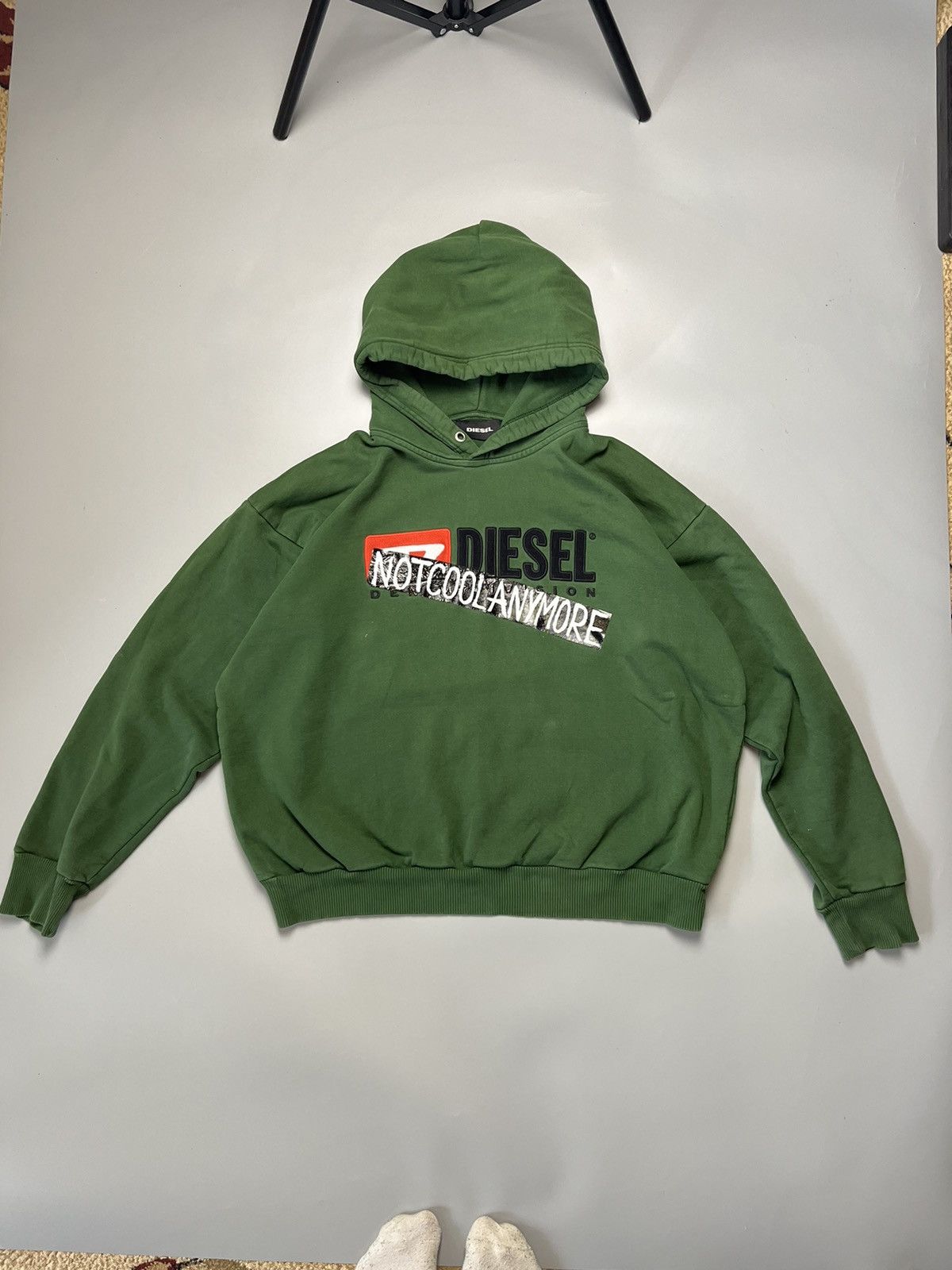 Vintage Diesel hoodie big logo size L