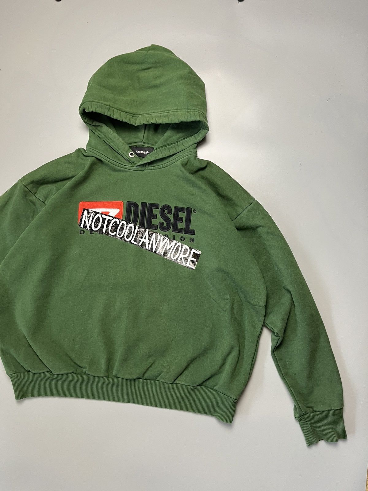 Diesel Vintage Diesel hoodie big logo size L Size US L / EU 52-54 / 3 - 2 Thumbnail