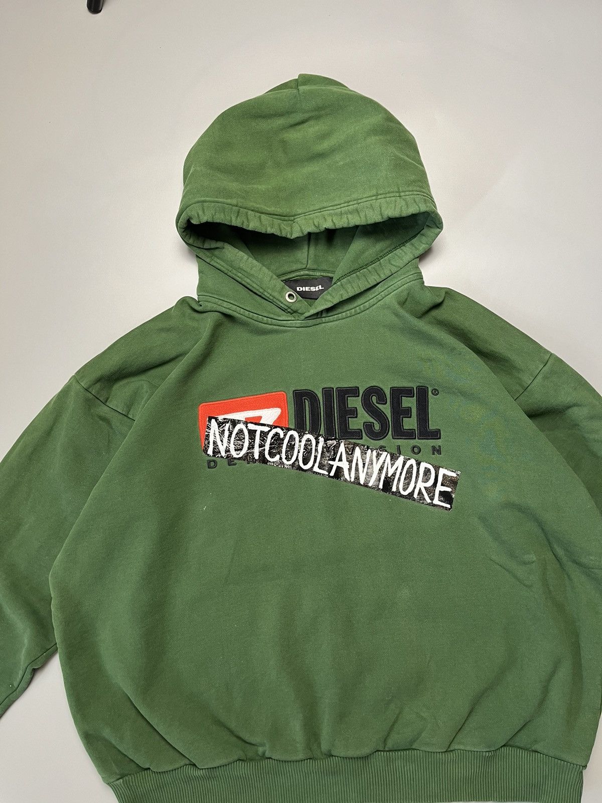 Diesel Vintage Diesel hoodie big logo size L Size US L / EU 52-54 / 3 - 3 Thumbnail