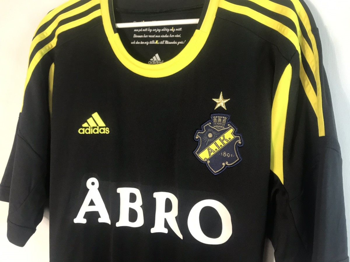 Adidas × Iron Maiden Iron Maiden 666 Soccer Jersey AIK Stockholm home Jersey 2012 Size US L / EU 52-54 / 3 - 3 Thumbnail