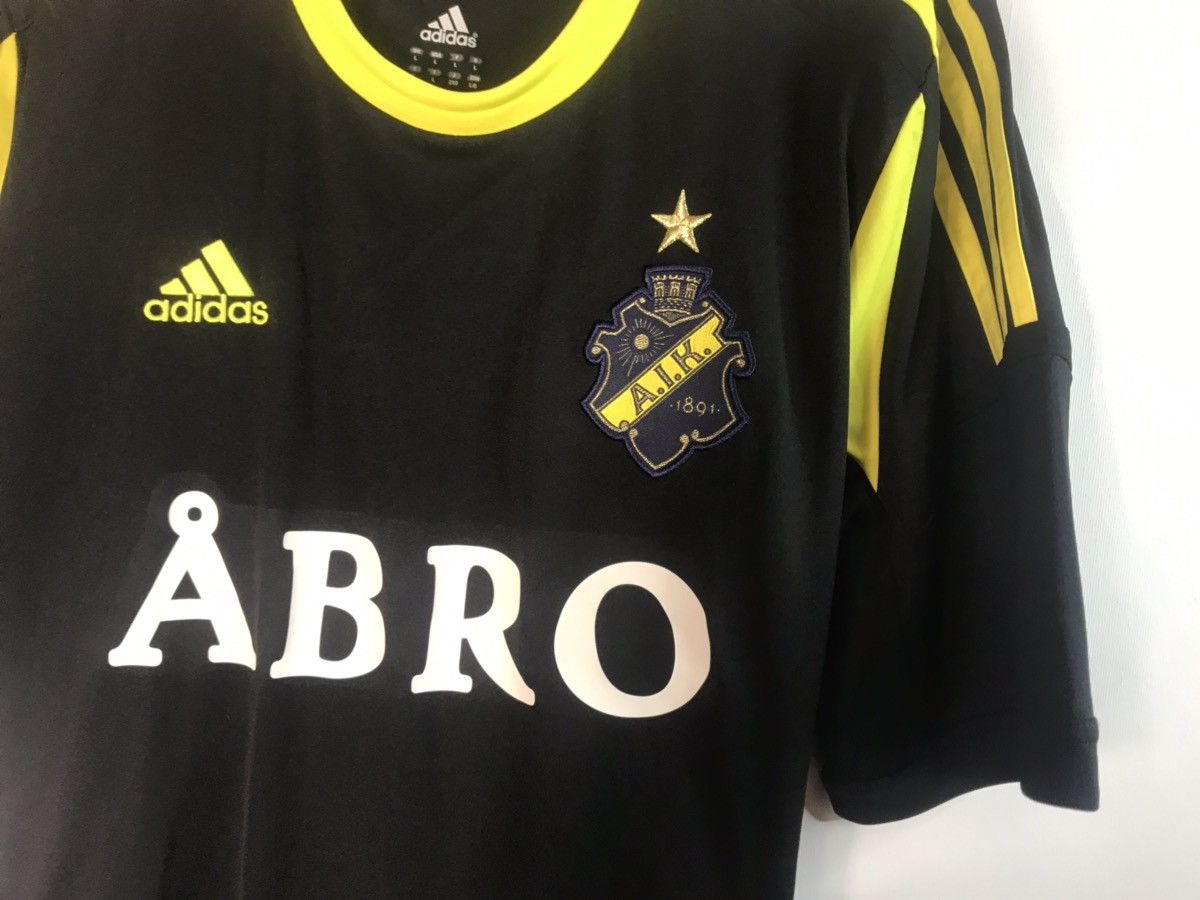 Adidas × Iron Maiden Iron Maiden 666 Soccer Jersey AIK Stockholm home Jersey 2012 Size US L / EU 52-54 / 3 - 5 Thumbnail