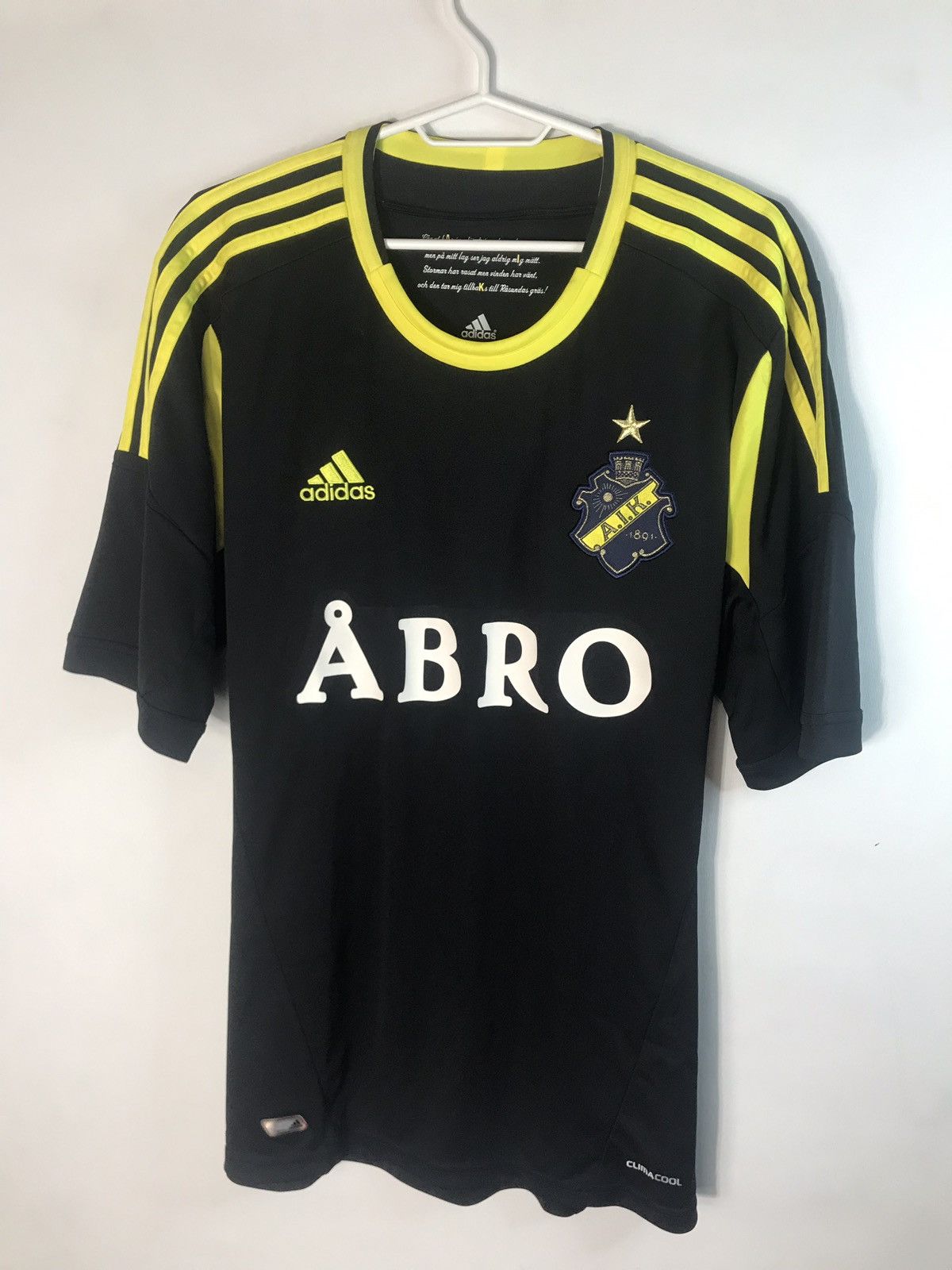 Adidas × Iron Maiden Iron Maiden 666 Soccer Jersey AIK Stockholm home Jersey 2012 Size US L / EU 52-54 / 3 - 2 Thumbnail