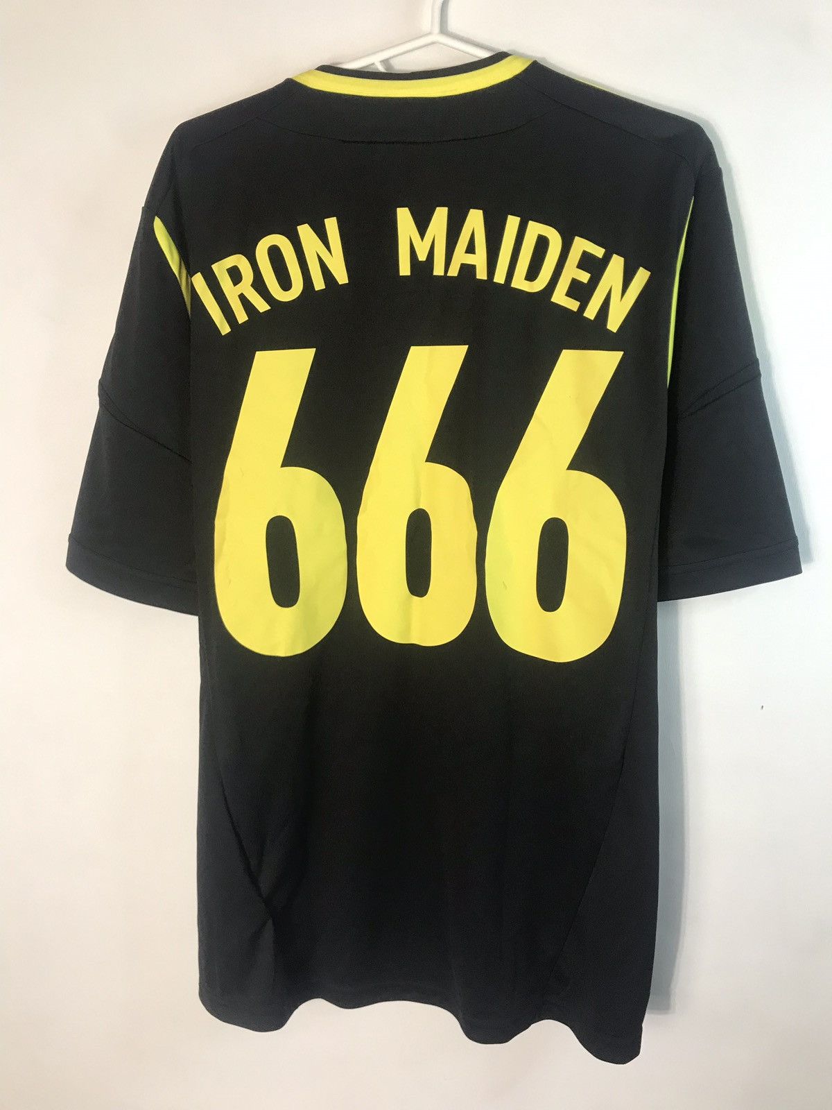 Adidas × Iron Maiden Iron Maiden 666 Soccer Jersey AIK Stockholm home Jersey 2012 Size US L / EU 52-54 / 3 - 8 Thumbnail