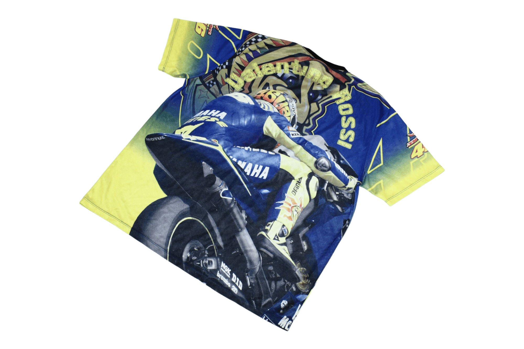 Japanese Brand VTG🔥Valentino Rossi Yamaha Team All over print jersey Size US L / EU 52-54 / 3 - 3 Thumbnail