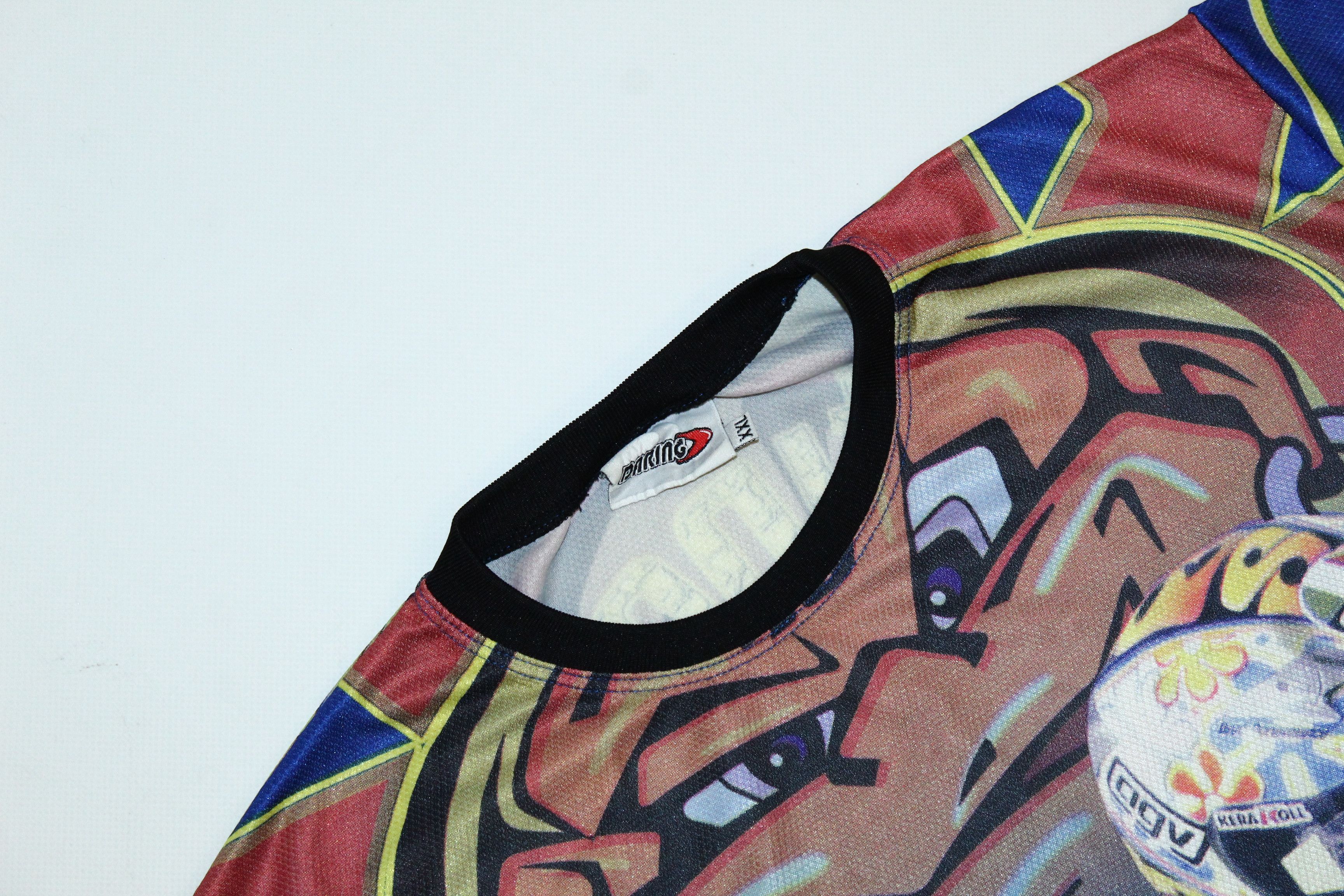 Japanese Brand VTG🔥Valentino Rossi Yamaha Team All over print jersey Size US L / EU 52-54 / 3 - 6 Thumbnail