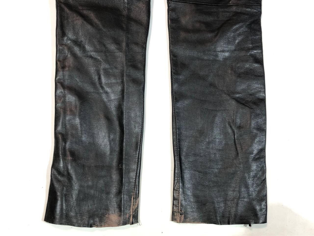 Genuine Leather × Leather Vintage Echt Leder Leather Pants Racing Size US 30 / EU 46 - 9 Thumbnail