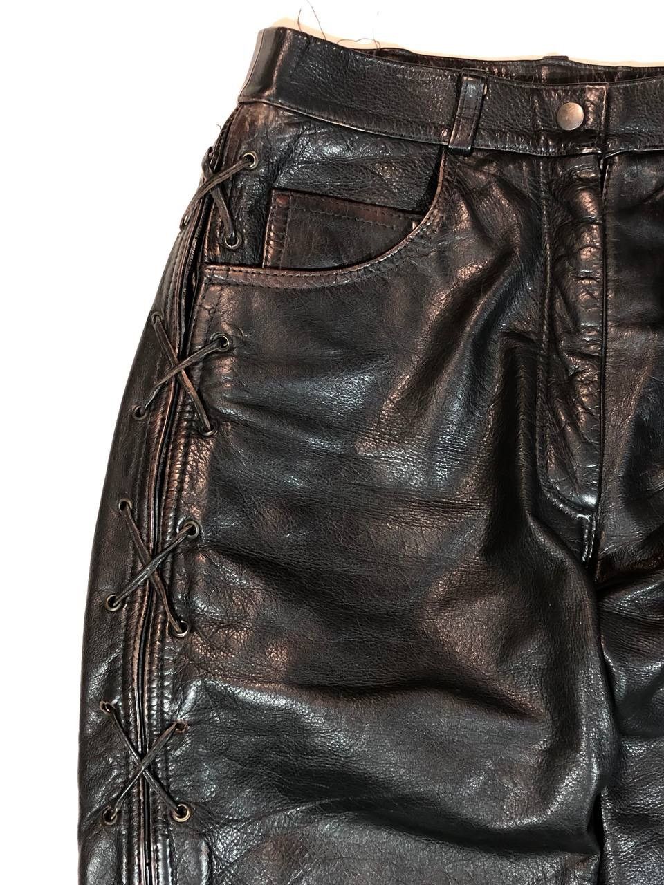 Genuine Leather × Leather Vintage Echt Leder Leather Pants Racing Size US 30 / EU 46 - 6 Thumbnail