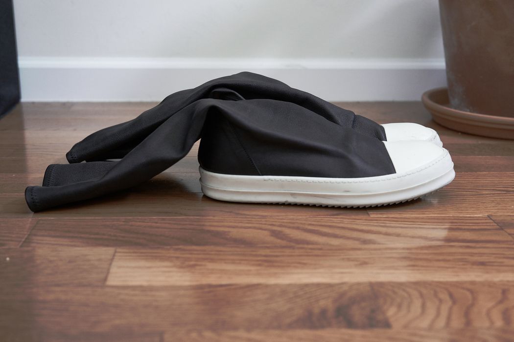 Rick Owens Tapered Leather Sock Ramones | Grailed