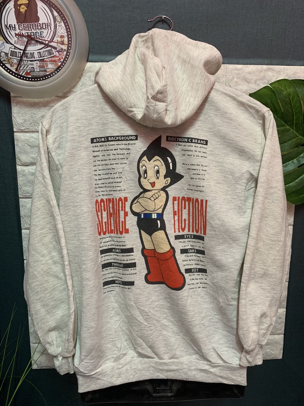 RARE VTG OG Tezuka Production Astro Boy all-over print cheapest pullover hoodie large