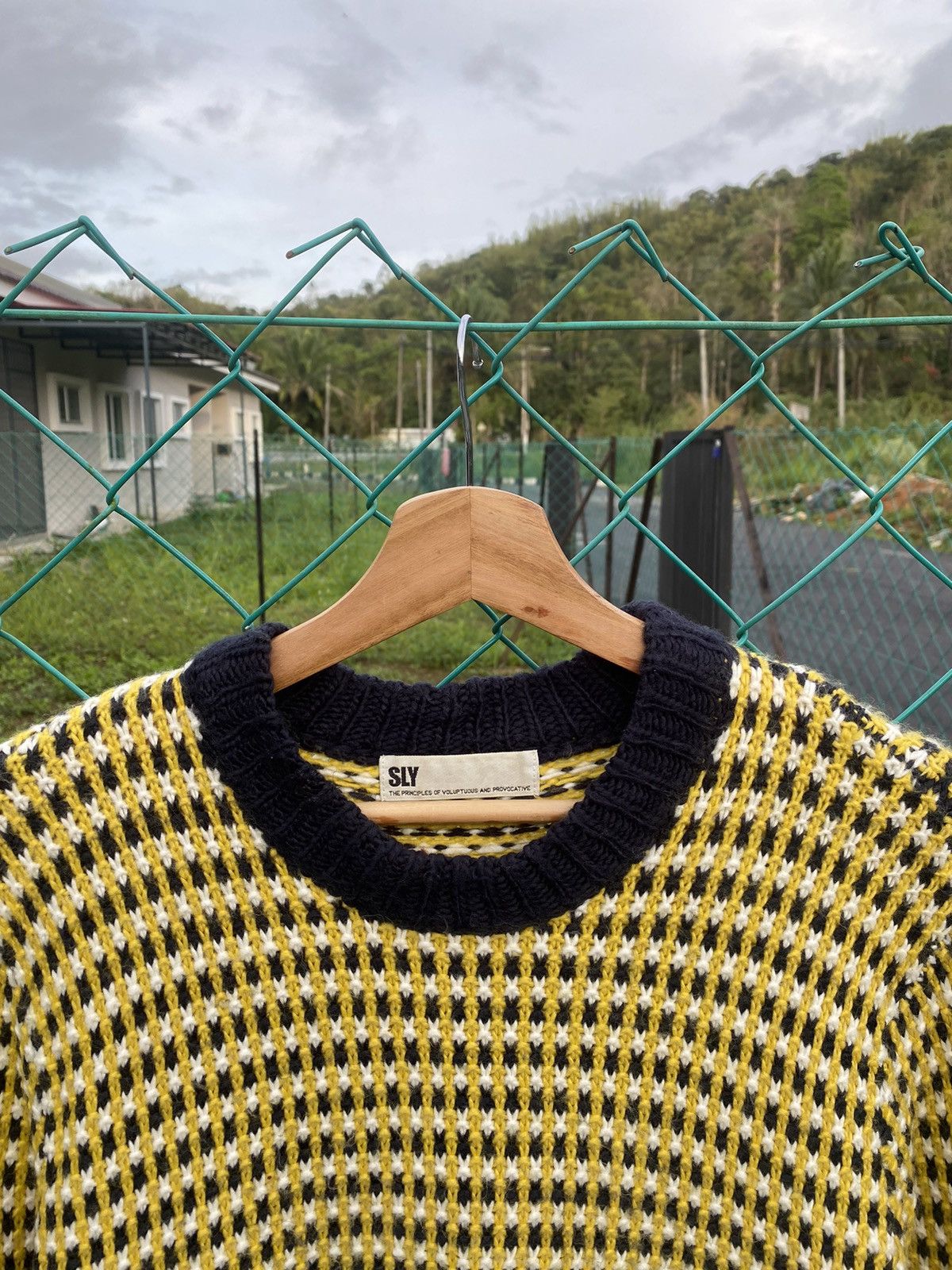 Japanese Brand AW Designer SLY Cable Knit Sweater Size M / US 6-8 / IT 42-44 - 3 Thumbnail