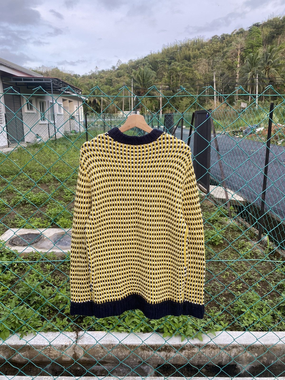 Japanese Brand AW Designer SLY Cable Knit Sweater Size M / US 6-8 / IT 42-44 - 2 Thumbnail