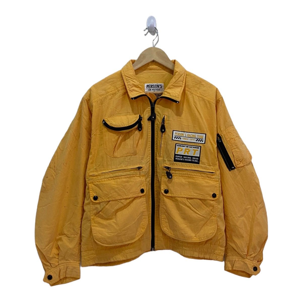 PPFM 🔥RARE PERSON'S RACING TEAM MULTI POCKET CARGO BOMBER JACKET Size US XL / EU 56 / 4 - 3 Thumbnail