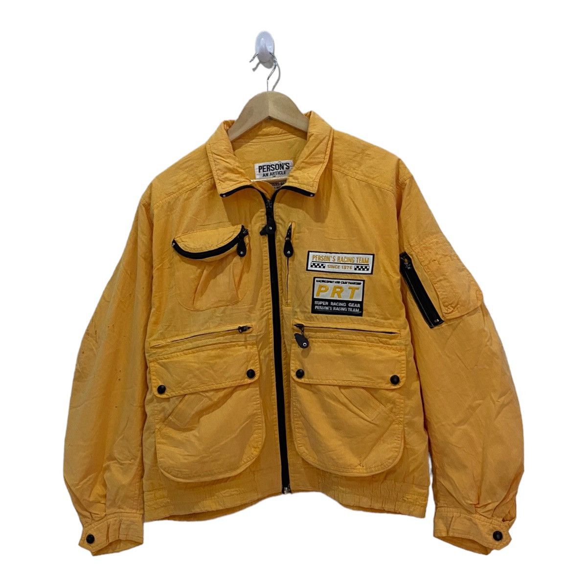 PPFM 🔥RARE PERSON'S RACING TEAM MULTI POCKET CARGO BOMBER JACKET Size US XL / EU 56 / 4 - 4 Thumbnail