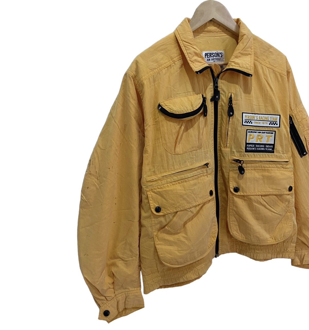 PPFM 🔥RARE PERSON'S RACING TEAM MULTI POCKET CARGO BOMBER JACKET Size US XL / EU 56 / 4 - 7 Thumbnail