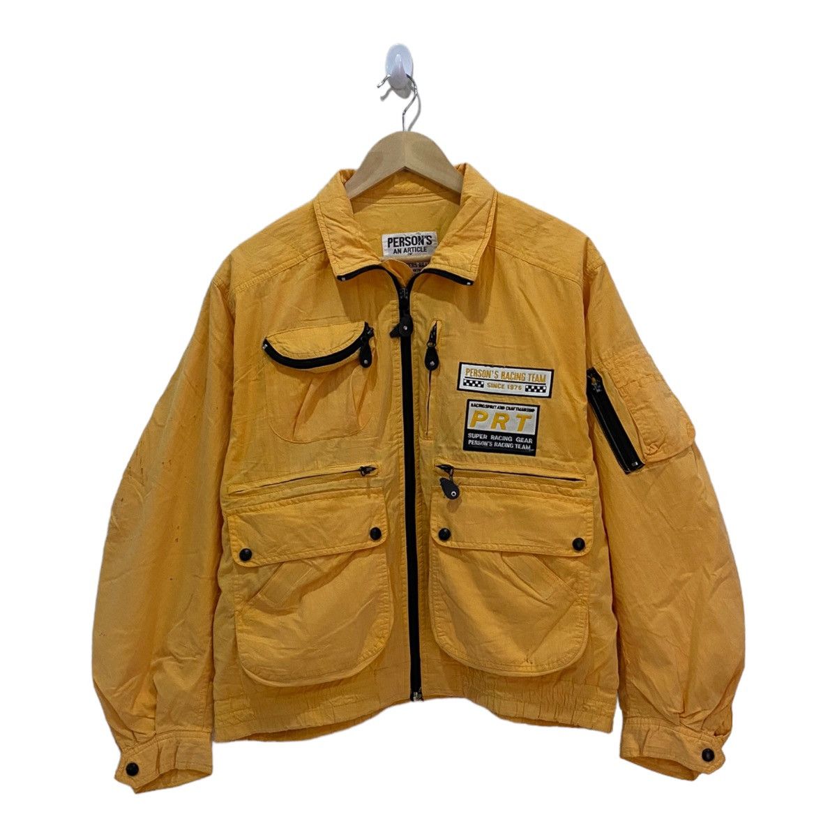 PPFM 🔥RARE PERSON'S RACING TEAM MULTI POCKET CARGO BOMBER JACKET Size US XL / EU 56 / 4 - 1 Thumbnail