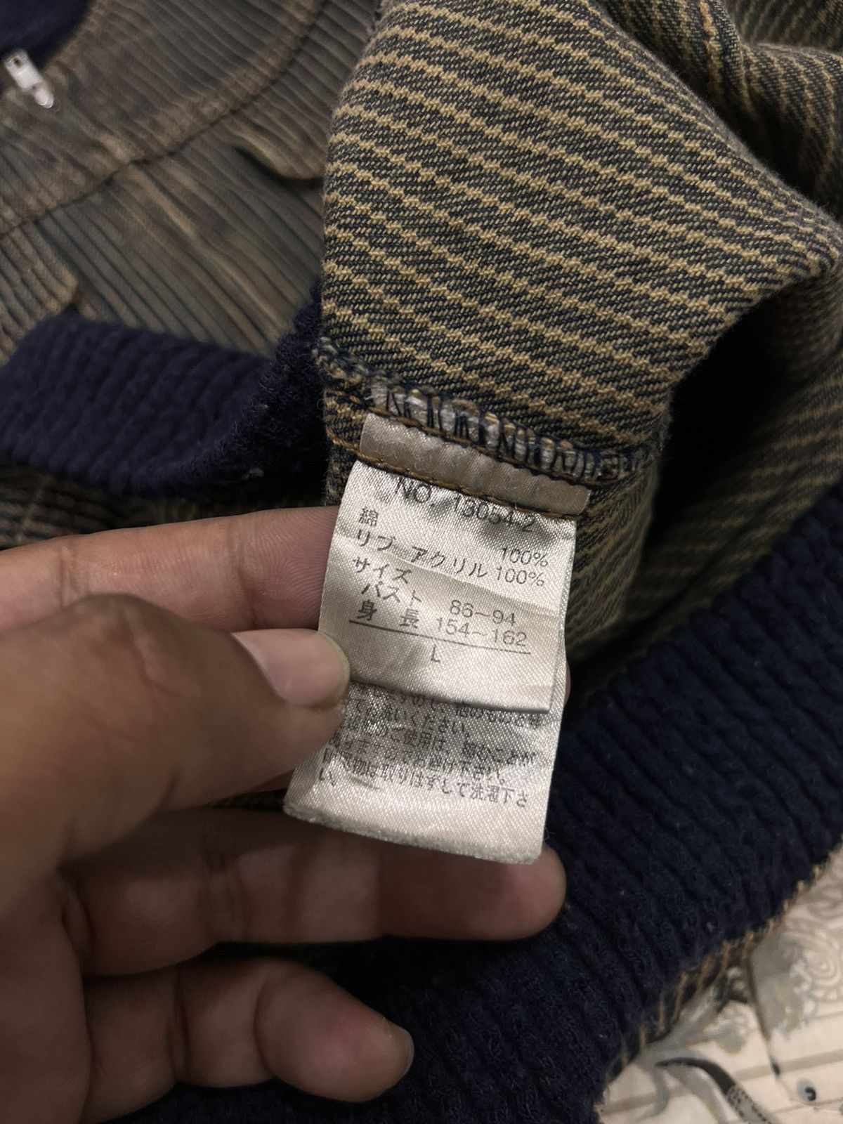 Japanese Brand (AA). HIKORY BLUE STRIPE MULTIPOCKET JACKET Size US S / EU 44-46 / 1 - 7 Thumbnail