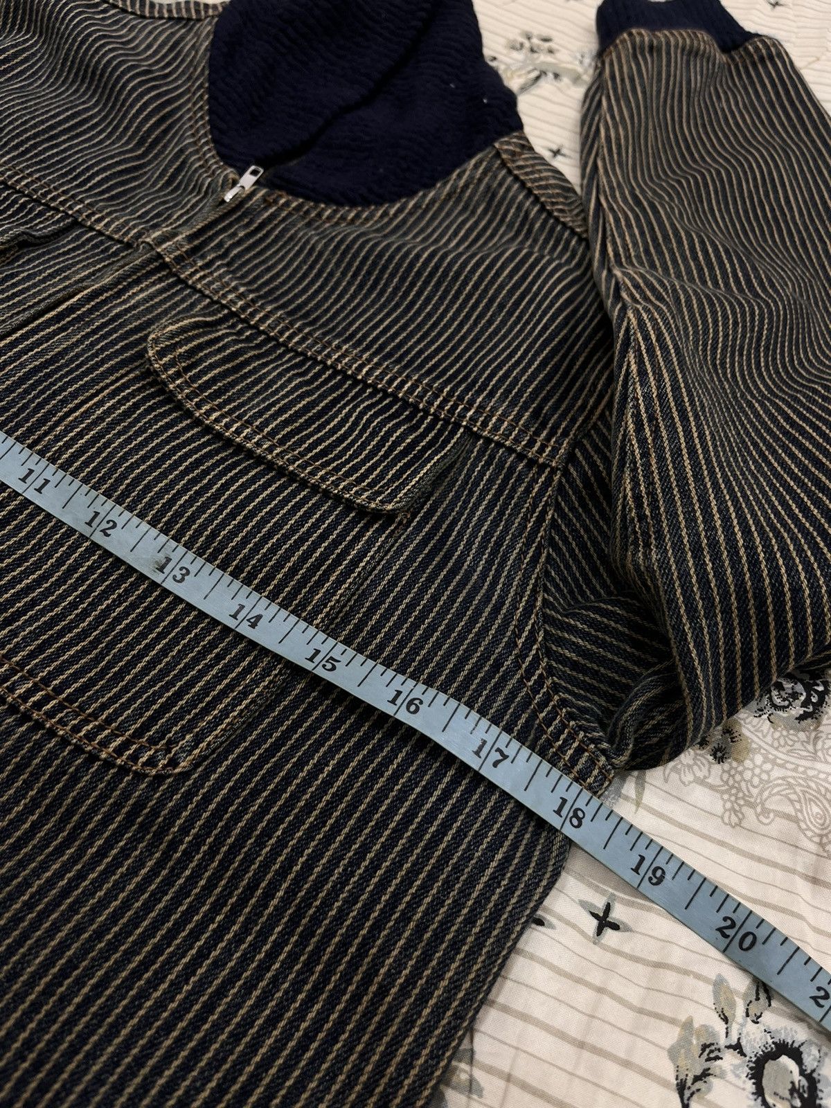 Japanese Brand (AA). HIKORY BLUE STRIPE MULTIPOCKET JACKET Size US S / EU 44-46 / 1 - 9 Thumbnail