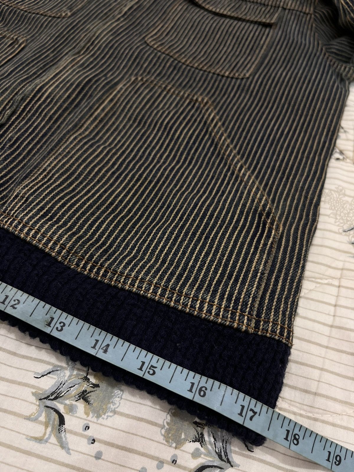 Japanese Brand (AA). HIKORY BLUE STRIPE MULTIPOCKET JACKET Size US S / EU 44-46 / 1 - 10 Thumbnail