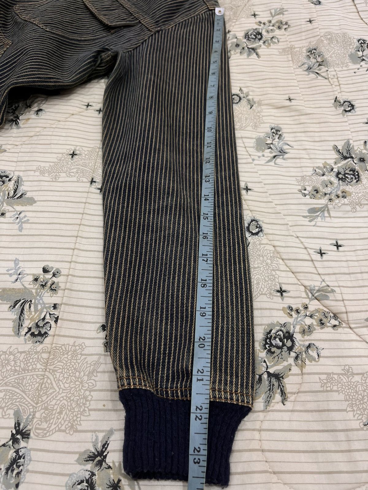 Japanese Brand (AA). HIKORY BLUE STRIPE MULTIPOCKET JACKET Size US S / EU 44-46 / 1 - 13 Thumbnail