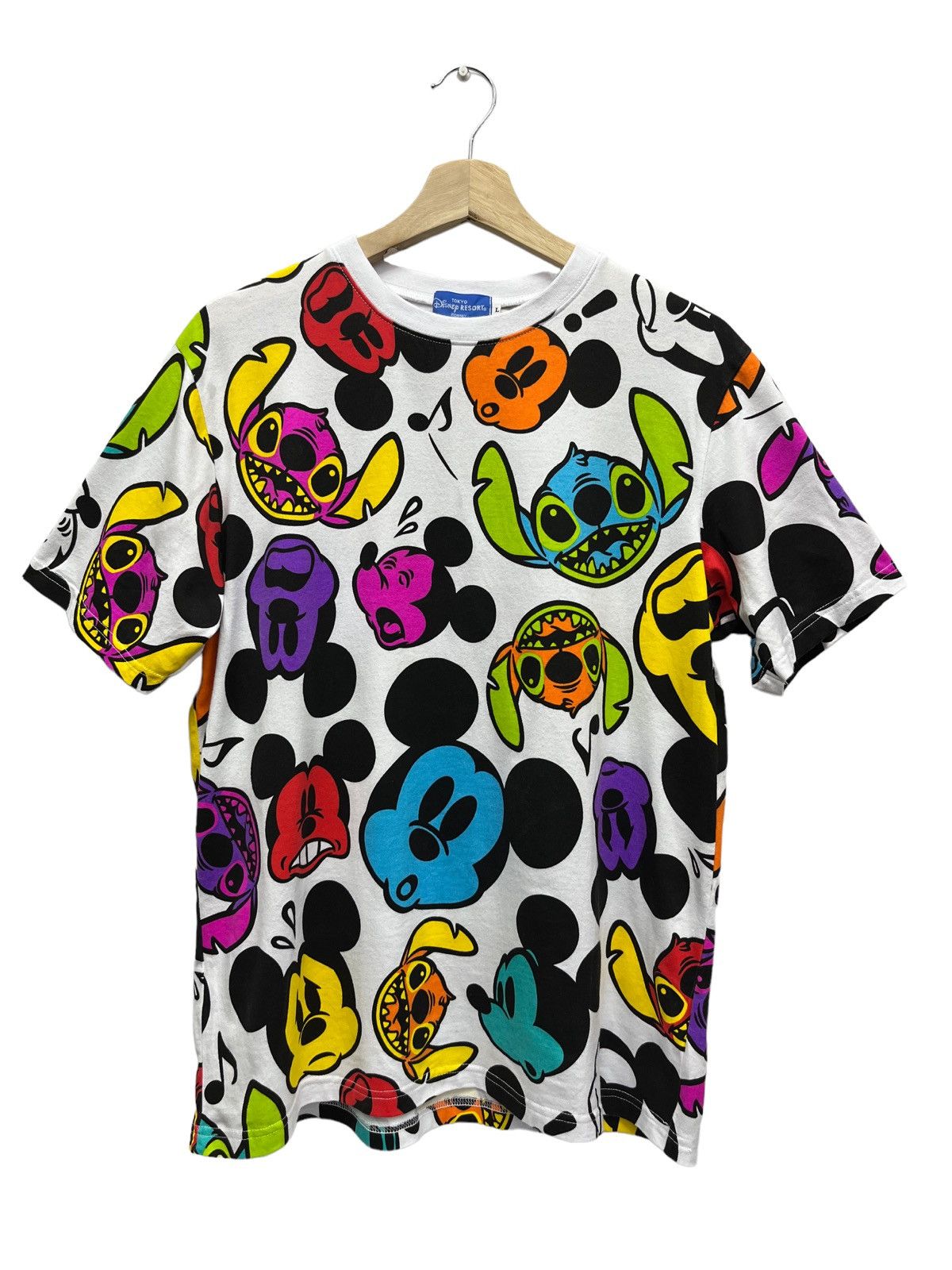 Disney DOPE🔥TOKYO DISNEY Full Print Mickey & Stitch Emojis Cotton Size M / US 6-8 / IT 42-44 - 2 Thumbnail