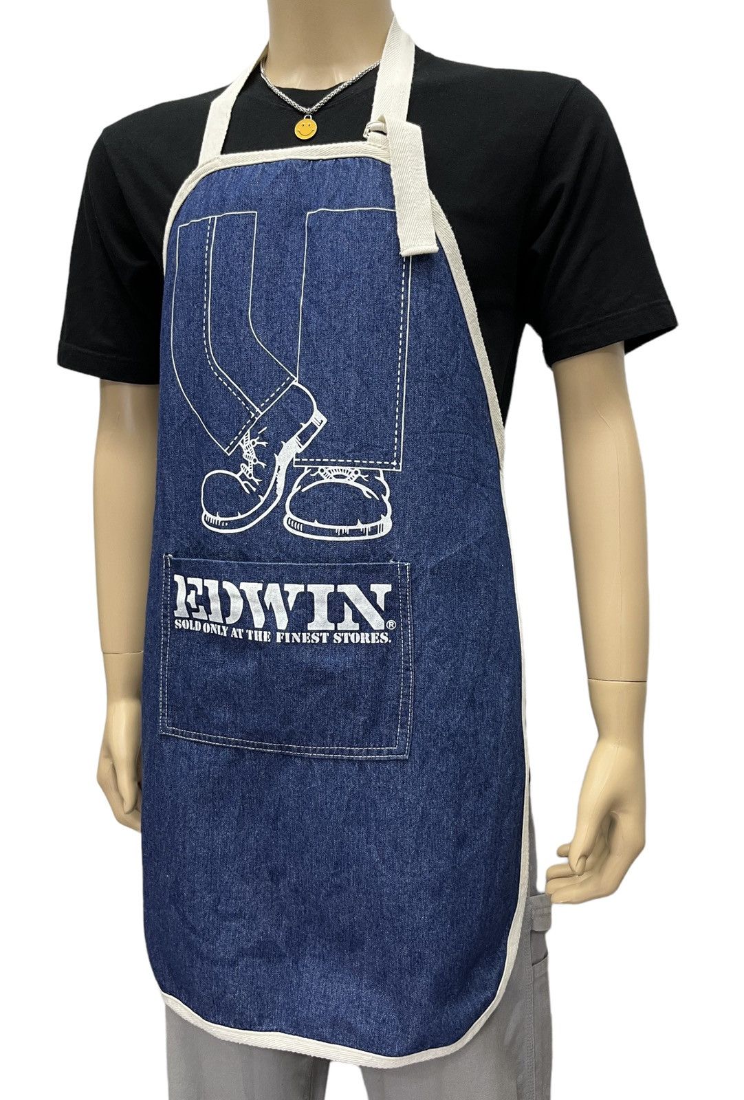 Edwin 💥VERY RARE🔥VINTAGE EDWIN JAPAN Big Old Logo Apron Size ONE SIZE - 2 Thumbnail