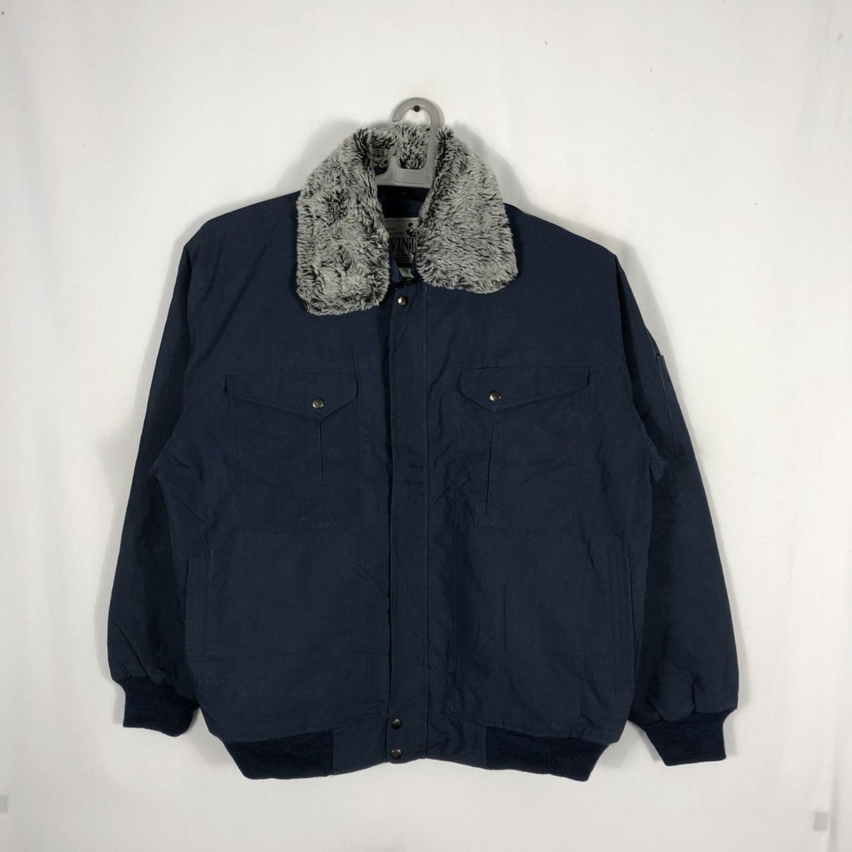 Japanese Brand Rare Mowint Sherpa Collar Baracutta Style Winter Jacket Size US L / EU 52-54 / 3 - 1 Thumbnail