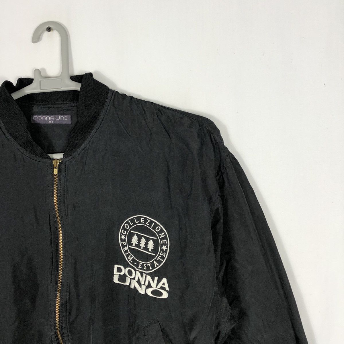 Vintage Donna Unno Si Chiama Big Embroidery Print Zipper Jacket Size US M / EU 48-50 / 2 - 6 Thumbnail