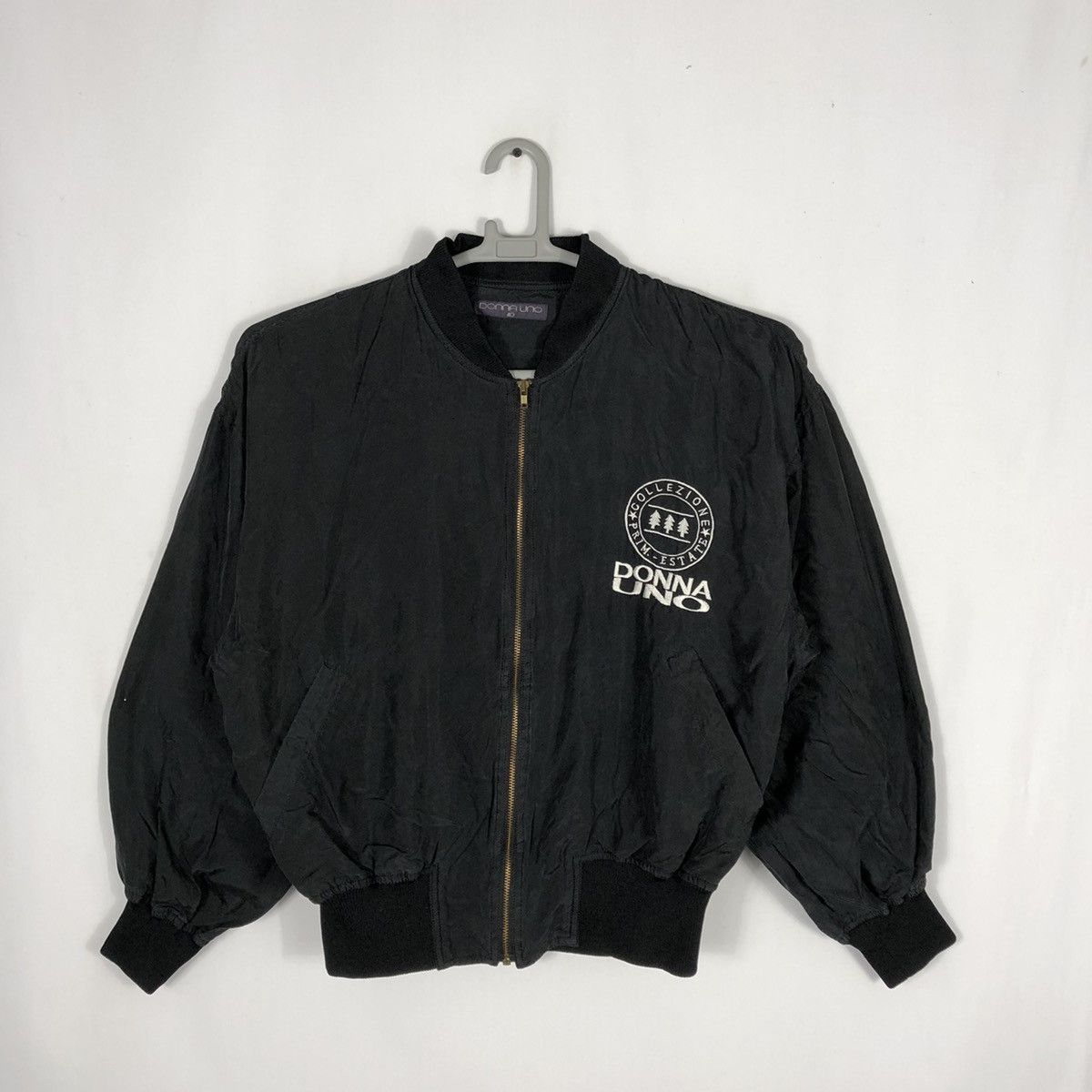 Vintage Donna Unno Si Chiama Big Embroidery Print Zipper Jacket Size US M / EU 48-50 / 2 - 3 Thumbnail