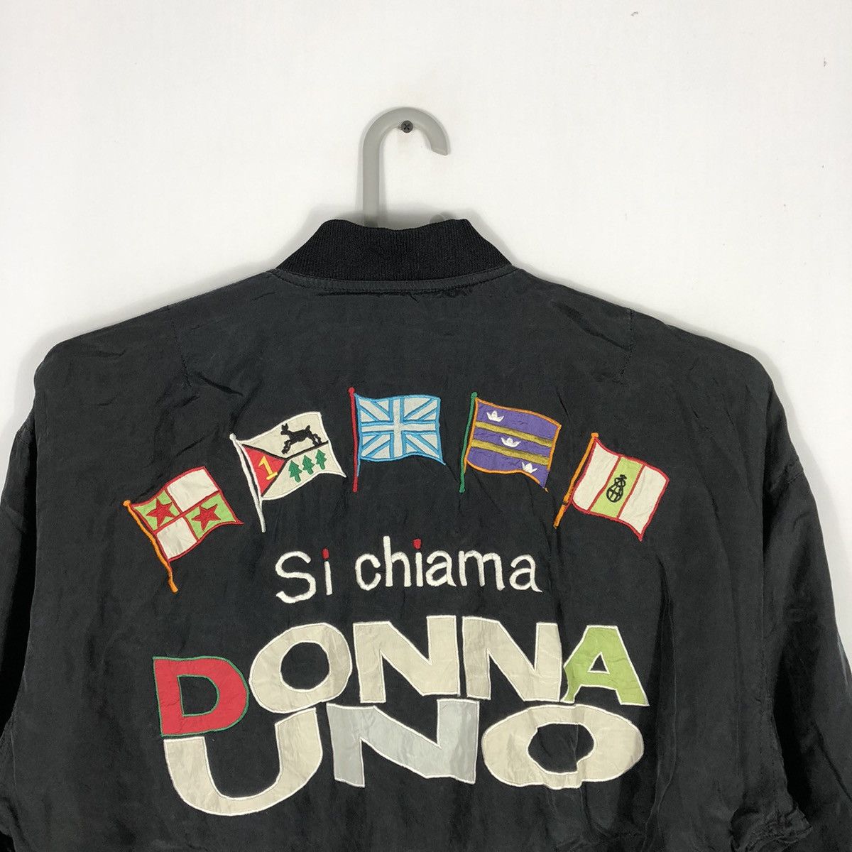 Vintage Donna Unno Si Chiama Big Embroidery Print Zipper Jacket Size US M / EU 48-50 / 2 - 2 Thumbnail
