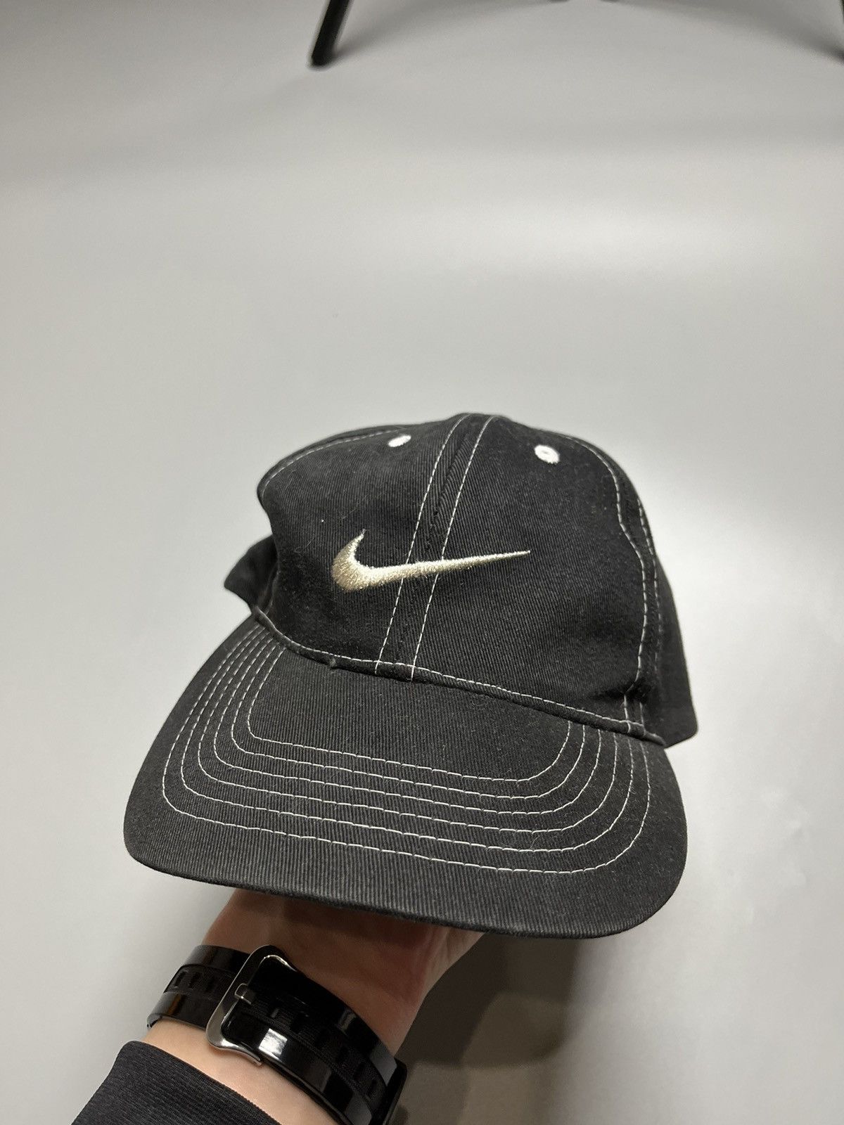 Nike Vintage Nike Cap Hat Small Logo Swoosh One Size Size ONE SIZE - 1 Thumbnail