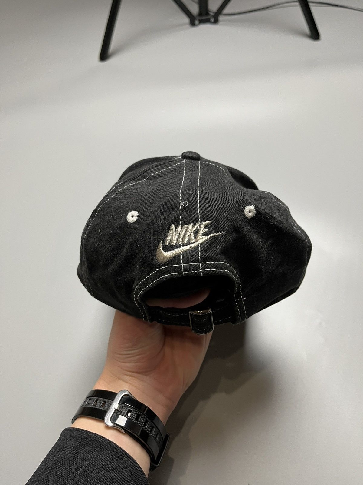 Nike Vintage Nike Cap Hat Small Logo Swoosh One Size Size ONE SIZE - 4 Thumbnail