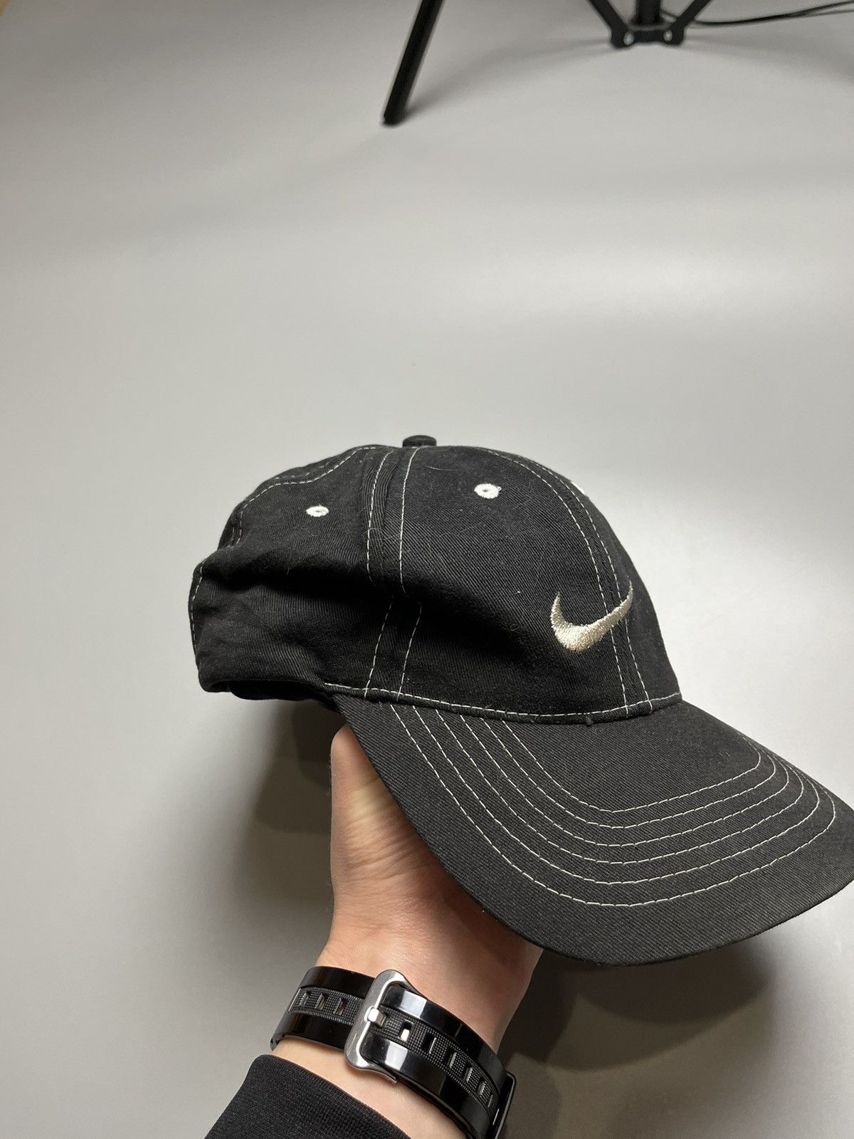 Nike Vintage Nike Cap Hat Small Logo Swoosh One Size Size ONE SIZE - 2 Thumbnail