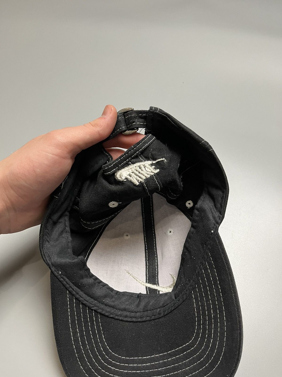 Nike Vintage Nike Cap Hat Small Logo Swoosh One Size Size ONE SIZE - 9 Thumbnail