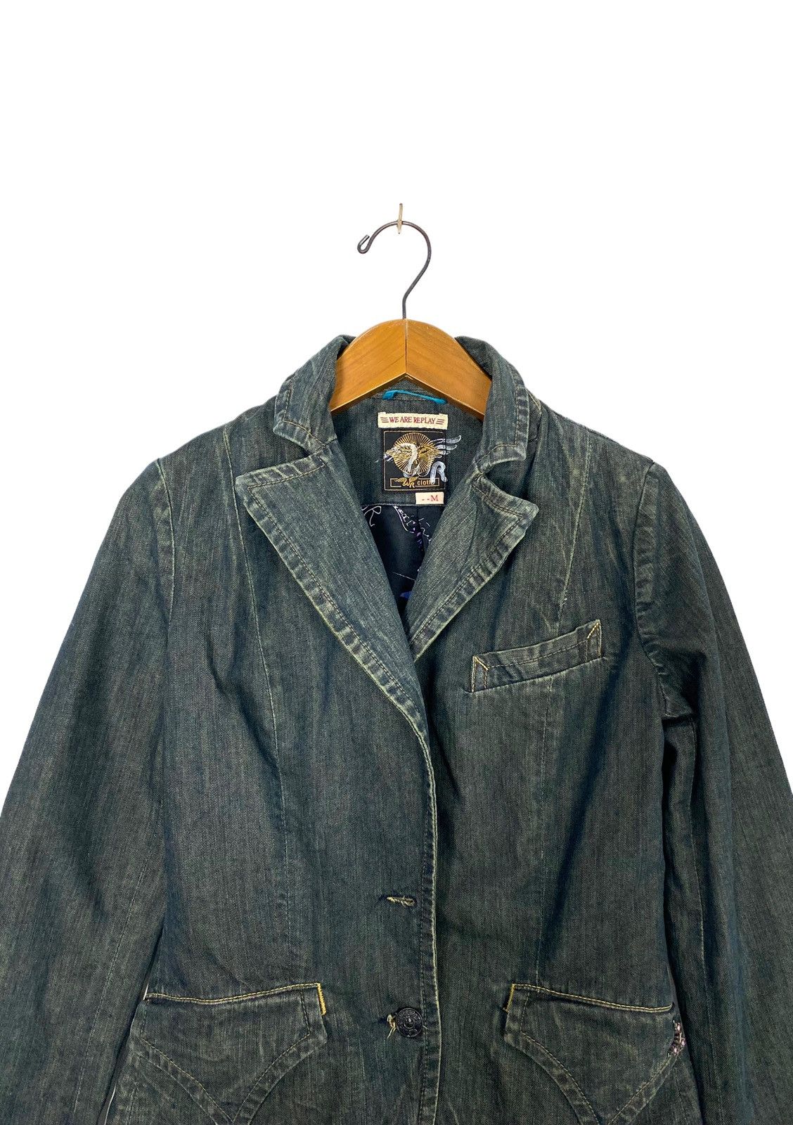 Replay Rare‼️ Replay Denim Jacket Made in Italy Size M / US 6-8 / IT 42-44 - 2 Thumbnail