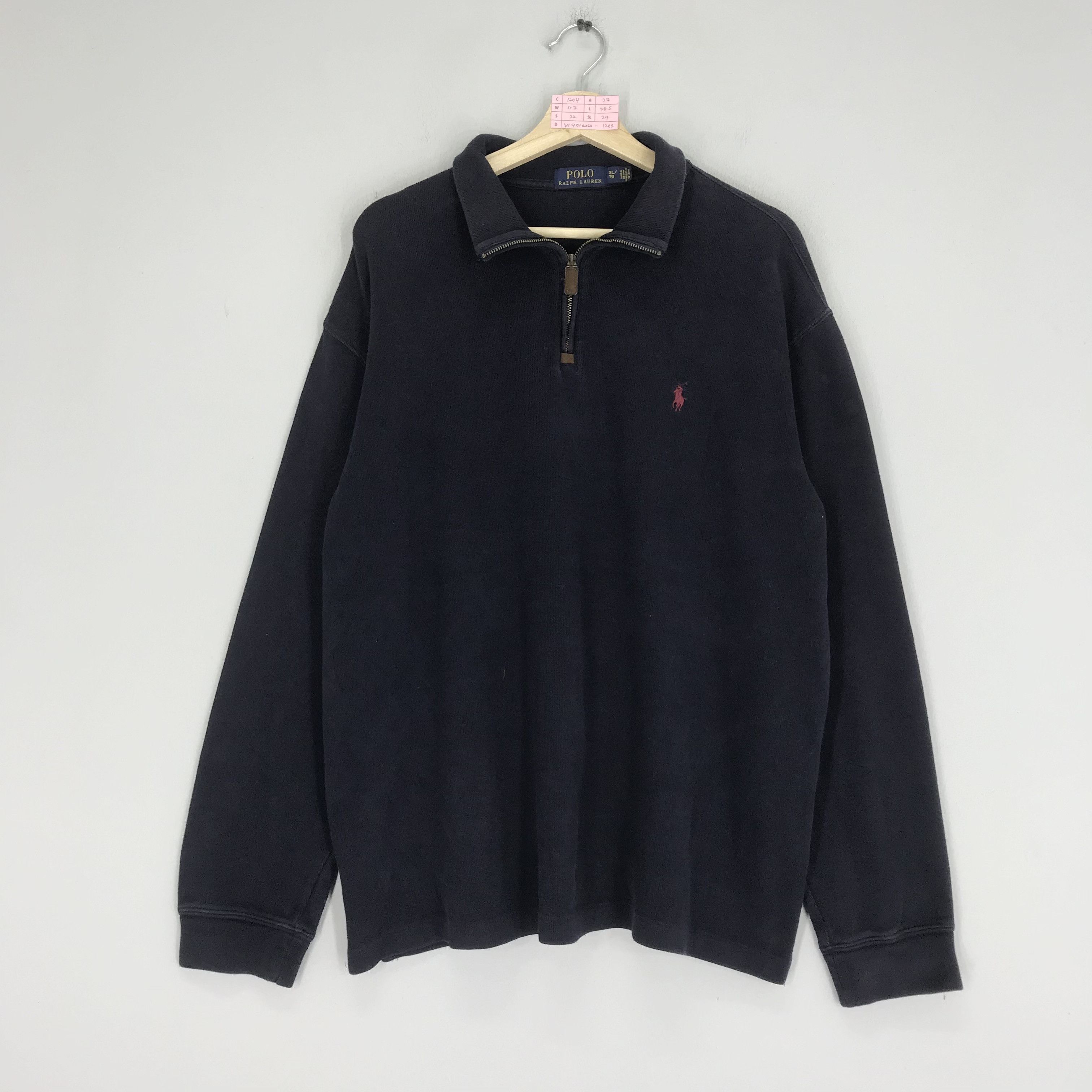 Polo Ralph Lauren × Sports Specialties × Vintage Polo by Ralph Lauren Polo Small Pony Half Zipper Sweatshirts Size US XL / EU 56 / 4 - 1 Thumbnail